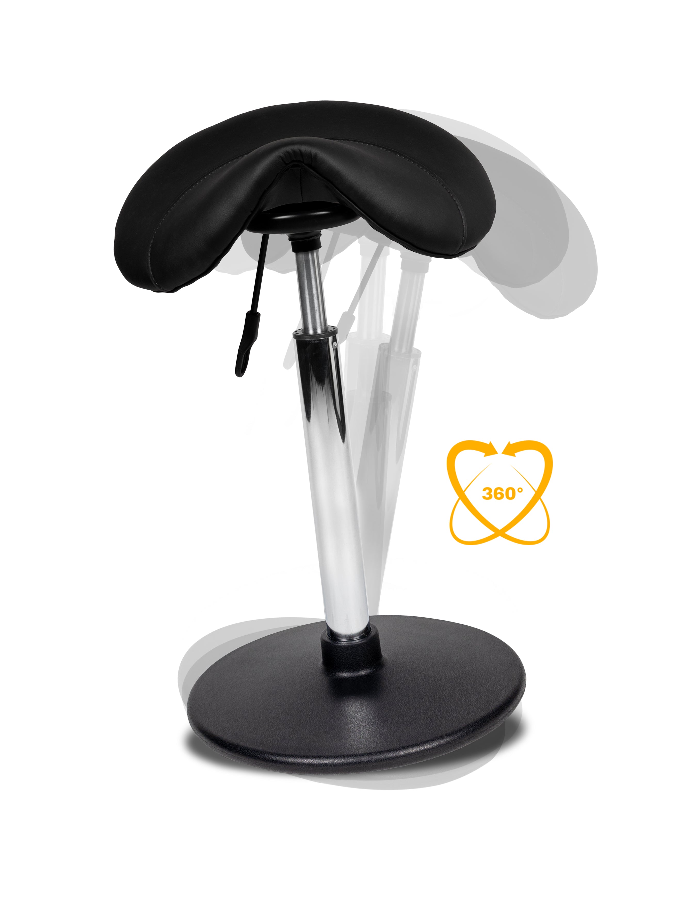 Ergonomische Balanskruk Zwart