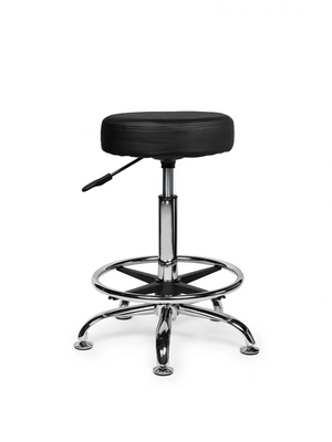 Ergonomische Tabouret Zwart op Wielen