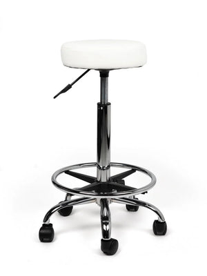 Ergonomische Tabouret Wit op Wielen