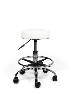 Ergonomische Tabouret Wit op Wielen