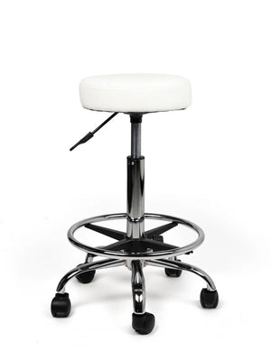Ergonomische Tabouret Wit op Wielen