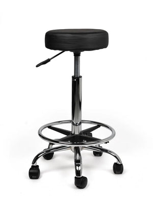 Ergonomische Tabouret Zwart op Wielen