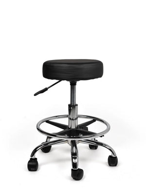 Ergonomische Tabouret Zwart op Wielen