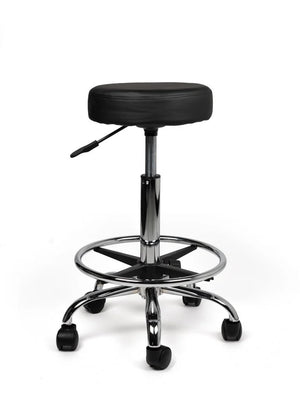 Ergonomische Tabouret Zwart op Wielen