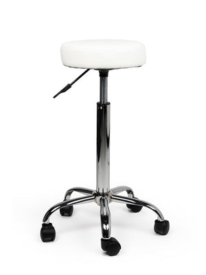 Ergonomische Tabouret Wit op Wielen