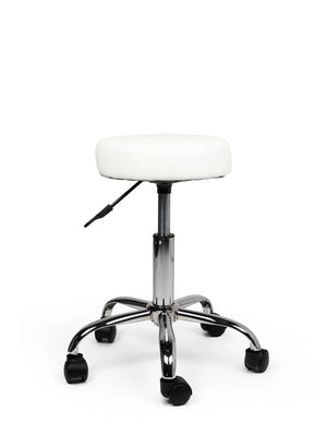 Ergonomische Tabouret Wit op Wielen