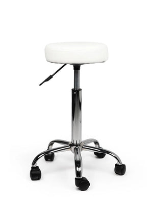 Ergonomische Tabouret Wit op Wielen
