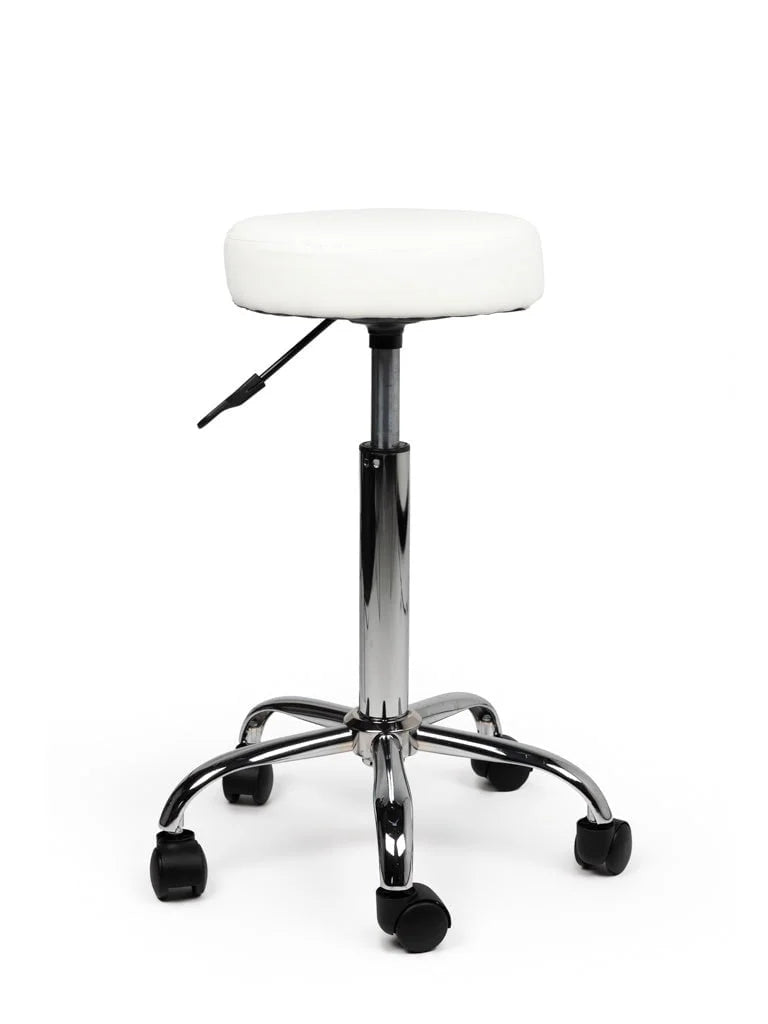 Ergonomische Tabouret Wit op Wielen