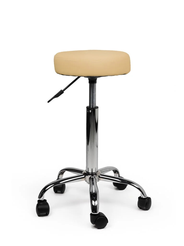 Ergonomische Tabouret Beige op Wielen