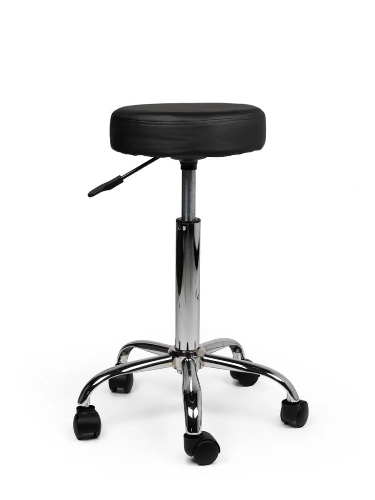 Ergonomische Tabouret Zwart op Wielen