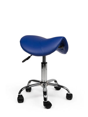Ergonomische Zadelkruk Blauw Op Wielen