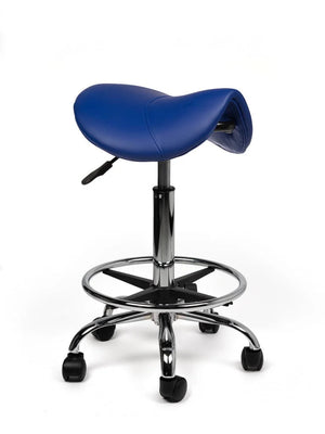 Ergonomische Zadelkruk Blauw Op Wielen