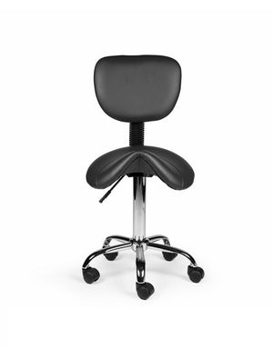 Zadelkruk Rugleuning Laag Zwart