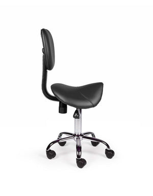 Zadelkruk Rugleuning Laag Zwart