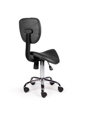 Zadelkruk Rugleuning Laag Zwart