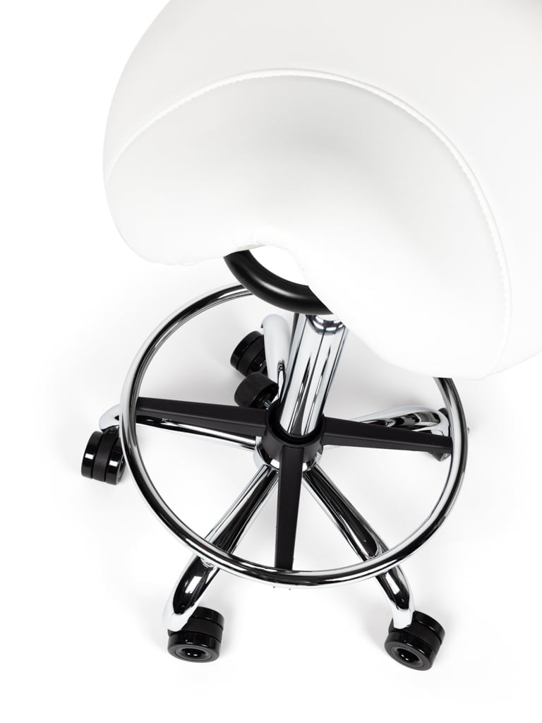 Kapperskruk Wit Hoog met Voetring