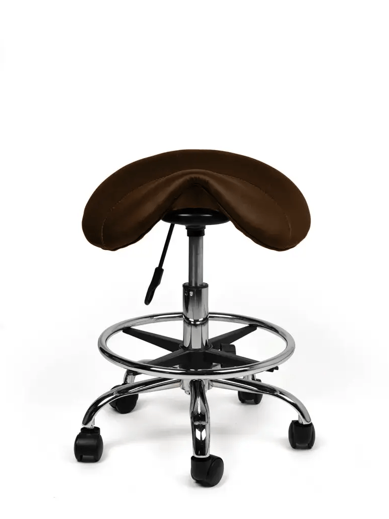 Zadelkruk Bruin Laag met Voetring