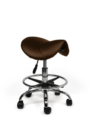 Zadelkruk Bruin Laag met Voetring