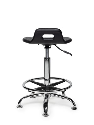 Stahulp Zwart Standaard met Voetring