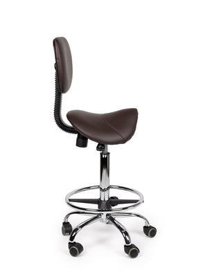 Zadelkruk Rugleuning Standaard Bruin met Voetring