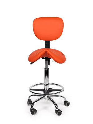 Zadelkruk Rugleuning Standaard Oranje met Voetring