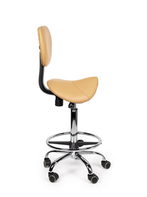 Zadelkruk Rugleuning Standaard Beige met Voetring