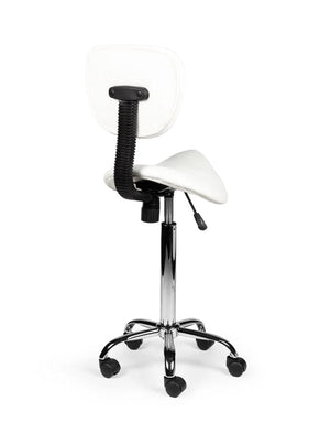 Zadelkruk Rugleuning Hoog Wit