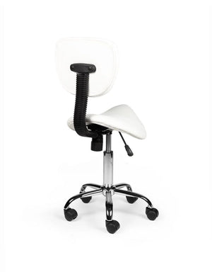 Zadelkruk Rugleuning Laag Wit