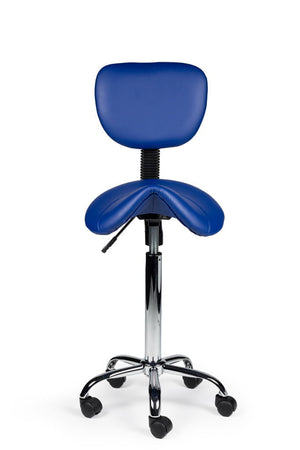 Zadelkruk Rugleuning Hoog Blauw