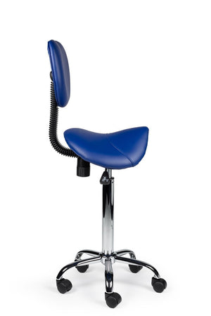 Zadelkruk Rugleuning Hoog Blauw