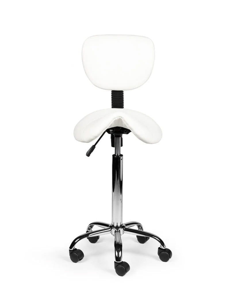 Zadelkruk Rugleuning Hoog Wit