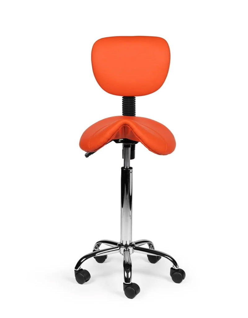 Zadelkruk Rugleuning Hoog Oranje