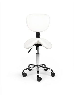 Zadelkruk Rugleuning Laag Wit