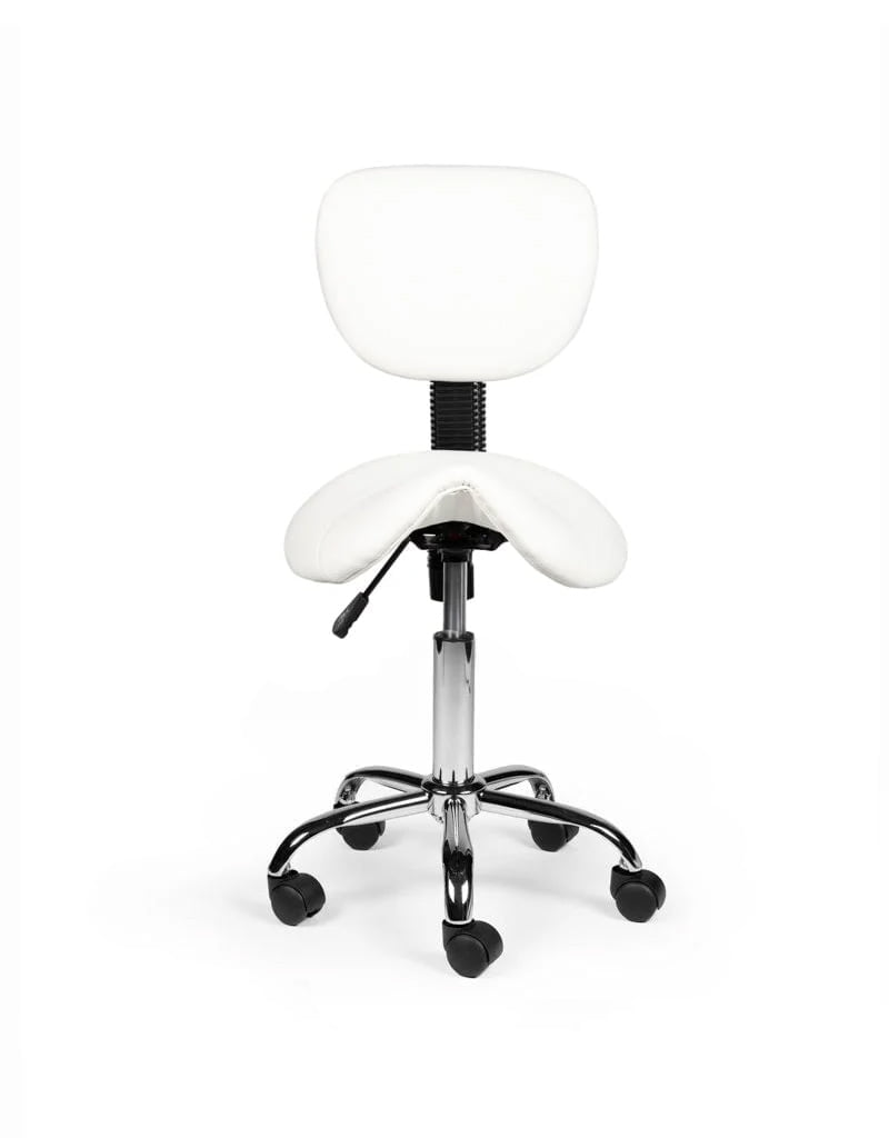 Zadelkruk Rugleuning Laag Wit