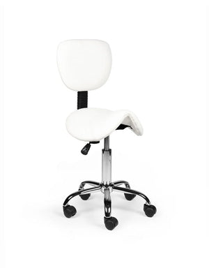 Zadelkruk Rugleuning Laag Wit