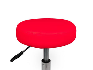 Tabouret Rood Hoog met Voetring