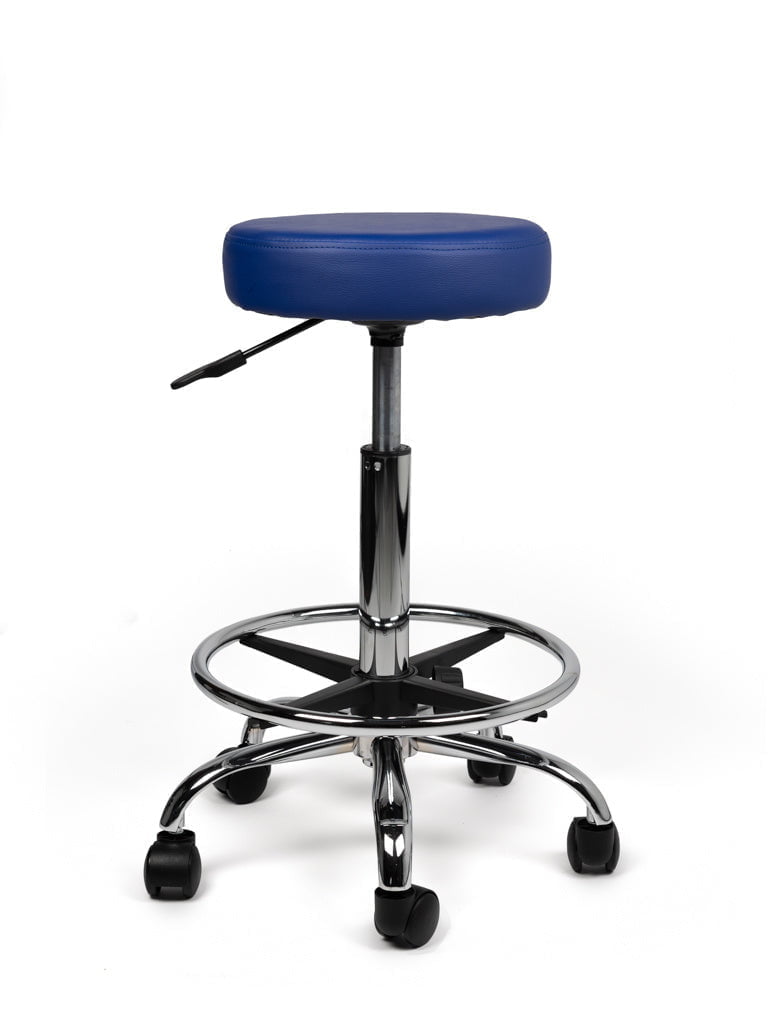 Tabouret Blauw Standaard met Voetring