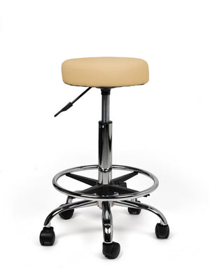 Tabouret Beige Standaard met Voetring