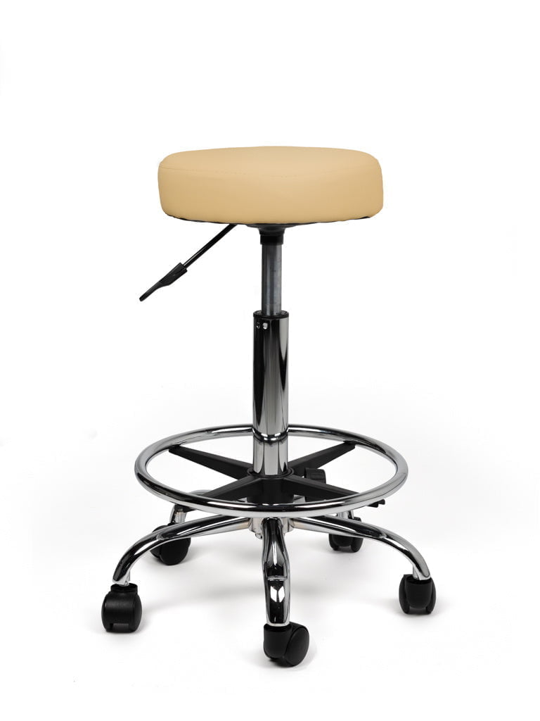 Tabouret Beige Standaard met Voetring