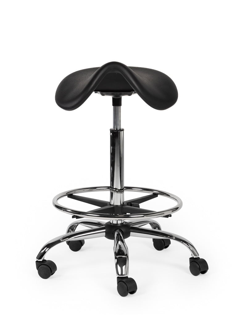 Werkplaatskruk Zwart Hoog met Voetring