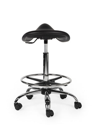 Werkplaatskruk Zwart Hoog met Voetring