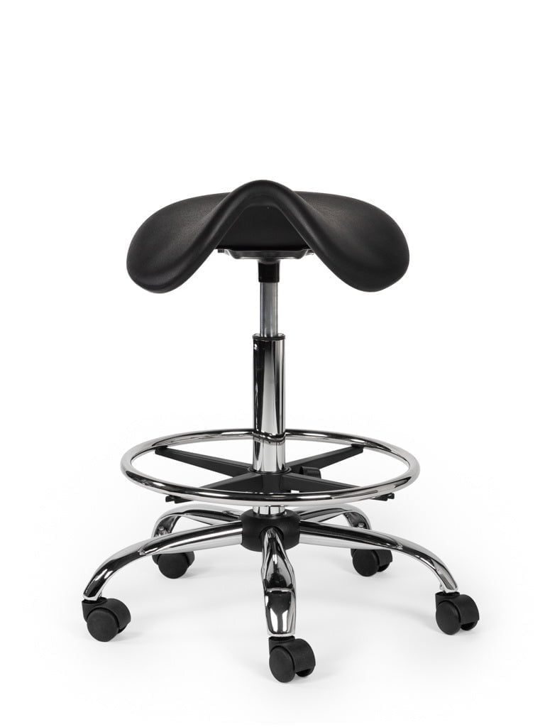 Werkplaatskruk Zwart Standaard met Voetring