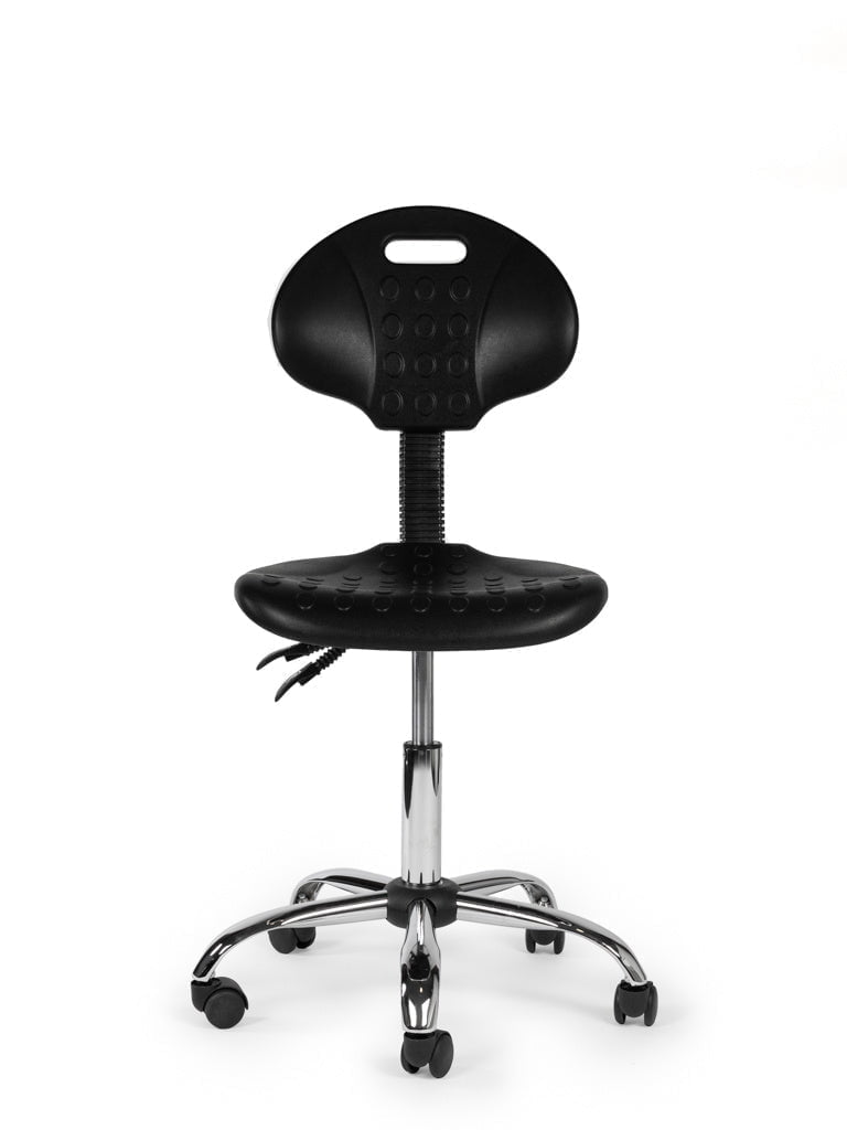 Werkplaatsstoel Zwart Laag