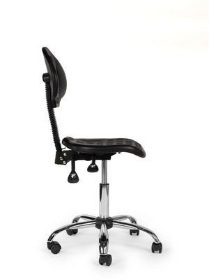 Werkplaatsstoel Zwart Laag