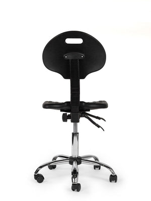 Werkplaatsstoel Zwart Laag