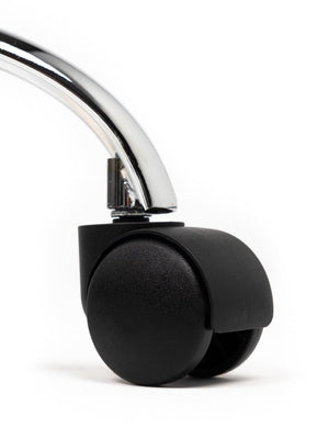 Tabouret Wit Laag met Voetring