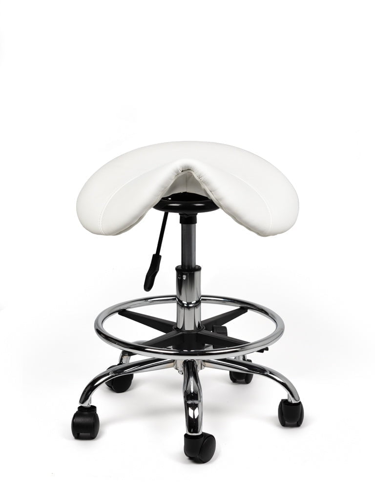 Zadelkruk Wit Laag met Voetring