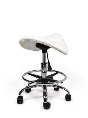 Zadelkruk Wit Laag met Voetring