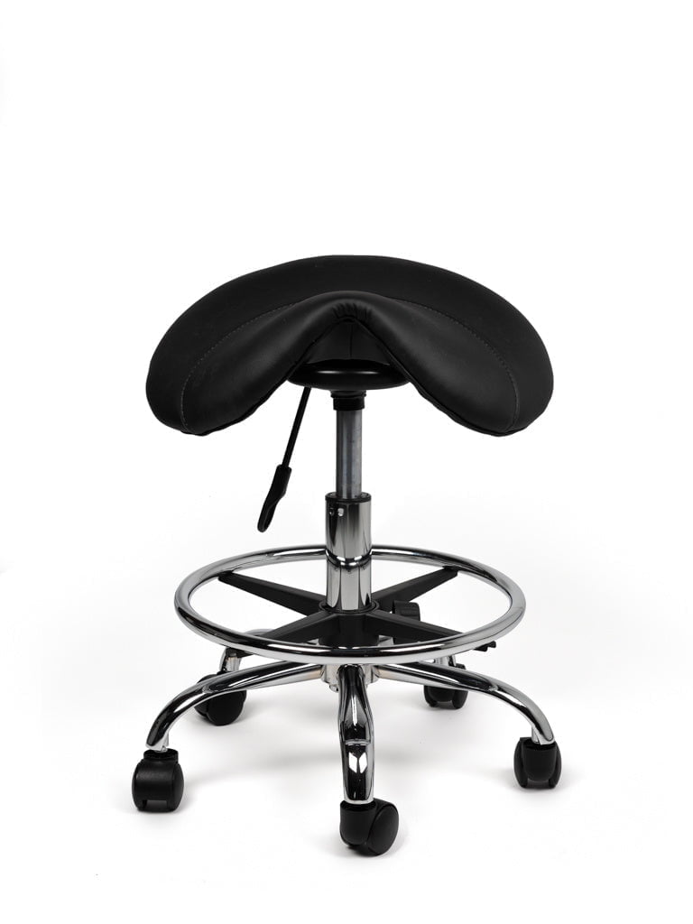 Zadelkruk Zwart Laag met Voetring