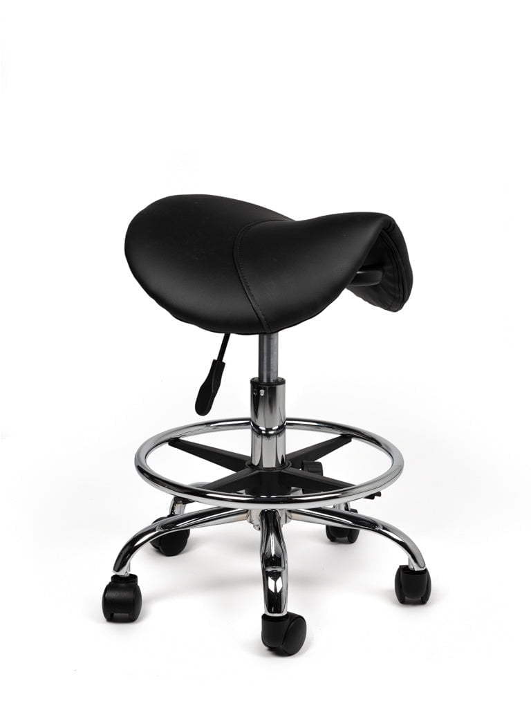 Zadelkruk Zwart Laag met Voetring